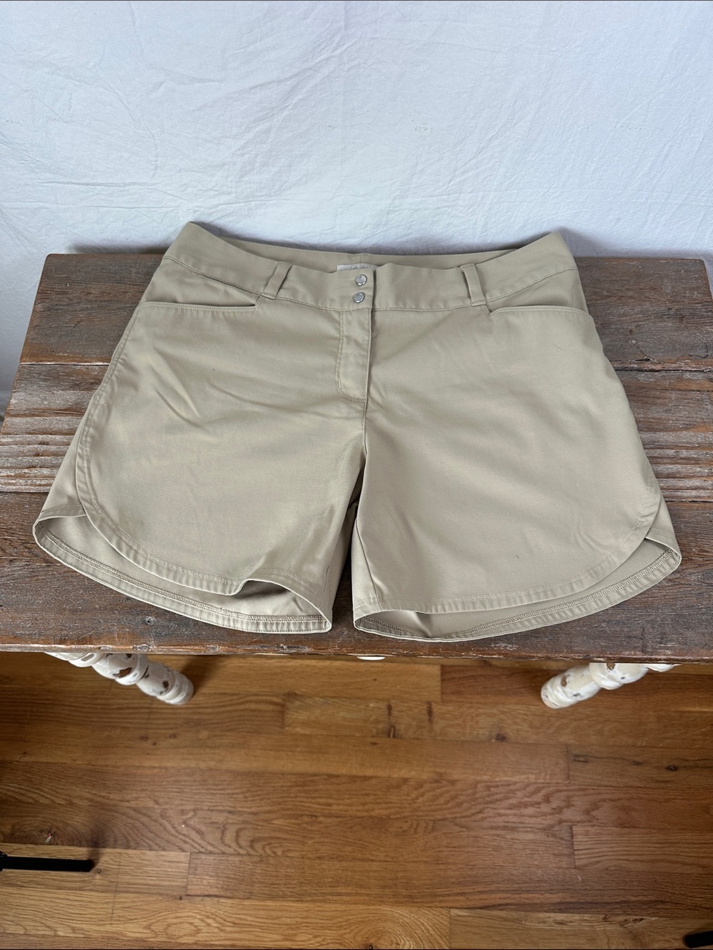 adidas Women's Khaki Beige Active Skort with Curved Hem